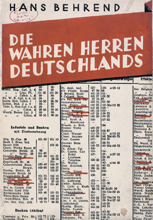 Lot 3025, Auction  107, Behrend, Hans, Die wahren Herren Deutschlands