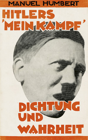 Lot 3179, Auction  107, Humbert, Manuel, Adolf Hitlers "Mein Kampf"