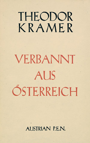 Lot 3222, Auction  107, Kramer, Theodor, Verbannt aus Österreich