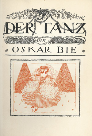 Lot 3549, Auction  107, Bie, Oskar, Der Tanz