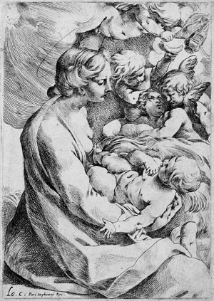 Lot 5079, Auction  107, Carracci, Lodovico, Madonna mit dem Kind umgeben von Engeln