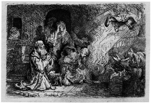 Lot 5207, Auction  107, Rembrandt Harmensz. van Rijn, Der Engel vor der Familie des Tobias verschwindend