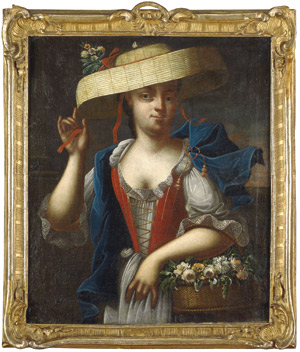 Lot 6035, Auction  107, Fehling, Heinrich Christoph, Bildnis einer Dame als Flora