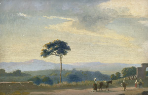 Lot 6090, Auction  107, Petersen, Edvard Frederik, Italienische Landschaft mit Wanderern