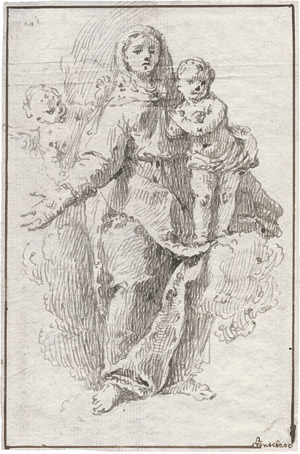 Lot 6564, Auction  107, Fontebasso, Francesco, Die Madonna mit Kind