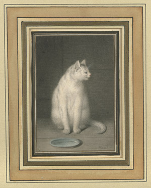 Lot 6595, Auction  107, Mind, Gottfried, Sitzende Katze mit nach rechts gewendetem Kopf