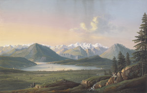 Lot 6690, Auction  107, Kasten, Justus Elias, Blick vom Albis auf den Zuger See