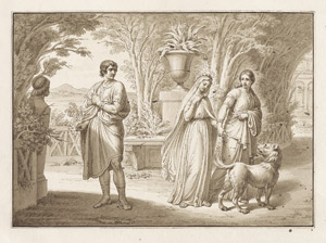 Lot 6695, Auction  107, Deutsch, um 1846. Illustration zu einer frühchristlichen Episode