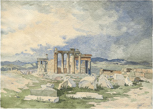 Lot 6729, Auction  107, Petersen, Carl, Ansicht des Erechtheion auf der Akropolis