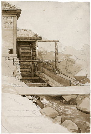 Lot 6755, Auction  107, Pohlke, Carl Wilhelm, Die Wassermühle am Zehlendorfer Damm in Kleinmachnow
