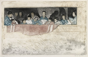 Lot 8241, Auction  107, Orlik, Emil, Japanische Kinder als Zuschauer bei einem Umzug