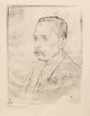 Lot 8243, Auction  107, Orlik, Emil, Portrait Rainer Maria Rilke