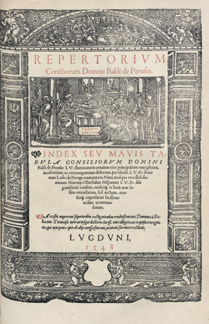 Lot 1504, Auction  108, Baldus de Ubaldis, Sammelband mit 6 Lyoneser Drucken