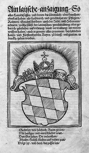 Lot 1576, Auction  108, Wilhelm IV., Herzog von Bayern, Erste Ausgabe München, Schobser, 1531