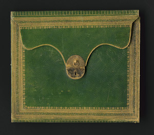 Lot 1850, Auction  108, Briefmappe, aus moosgrünem Chagrinleder + Beigabe