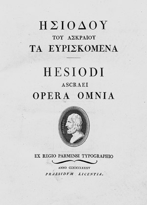 Lot 1886, Auction  108, Hesiod, Ta Euriskomena