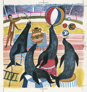 Lot 2122, Auction  108, Gürtzig, Walter, Teddy im Zirkus. Originalentwürfe in Gouache