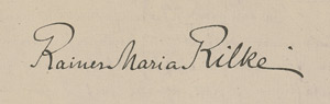 Lot 2276, Auction  108, Rilke, Rainer Maria, Brief 1905 an Johannes von Guenther