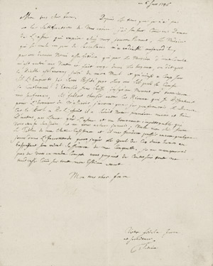 Lot 2351, Auction  108, Friedrich II., der Große, Eigenhändiger Brief an den Prinzen Heinrich