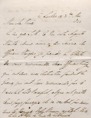 Lot 2379, Auction  108, Wellington, Arthur Wellesley Herzog von, Brief 1822