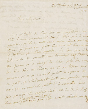 Lot 2389, Auction  108, Paul I., Kaiser von Russland, Eigenhänd. Brief 1774