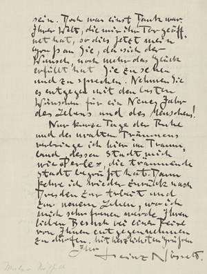 Lot 2398, Auction  108, Nösselt, Heinz, Brief 1922 an Alfred Kubin