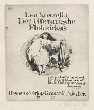 Lot 3496, Auction  108, Koszella, Leo und Scheidemantel, W. - Illustr., Der literarische Flohzirkus