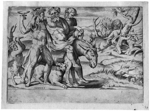 Lot 5045, Auction  108, Bonasone, Giulio, Der trunkene Silen auf einem Esel reitend