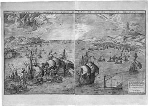 Lot 5052, Auction  108, Bruegel, Pieter d. Ä. - nach, Seeschlacht in der Straße von Messina