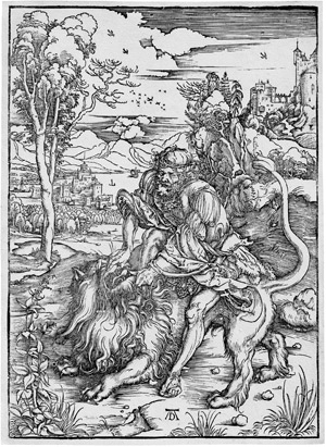 Lot 5084, Auction  108, Dürer, Albrecht, Samson tötet den Löwen