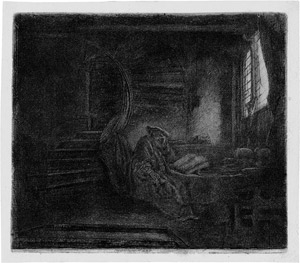 Lot 5217, Auction  108, Rembrandt Harmensz. van Rijn, Der hl. Hieronymus im Zimmer