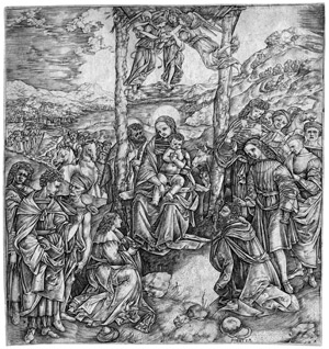 Lot 5230, Auction  108, Robetta, Christoforo di Michele, Die Anbetung der Heiligen drei Könige