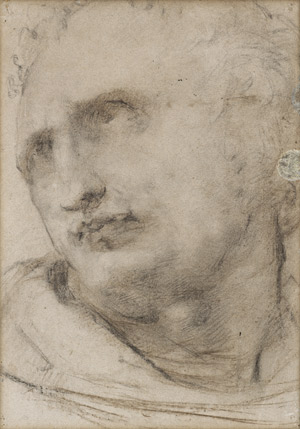 Lot 6509, Auction  108, Beccafumi, Domenico - zugeschrieben, Studie eines männlichen Kopfes