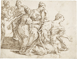 Lot 6561, Auction  108, Sassi, Giovanni Battista, Die Frauen des Darius vor Alexander