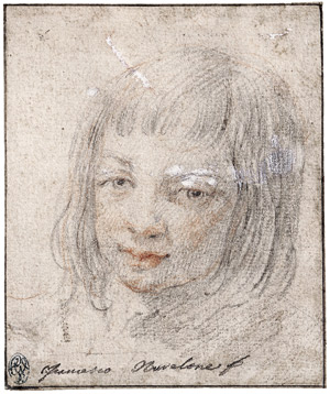 Lot 6562, Auction  108, Florentinisch, um 1620. Bildnis eines Knaben