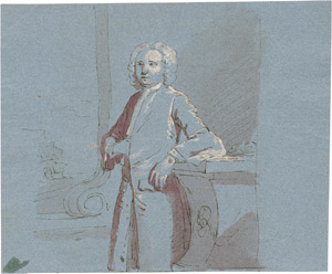 Lot 6610, Auction  108, Amigoni, Jacopo, Portrait eines Edelmanns, den Arm auf eine Konsole gestützt