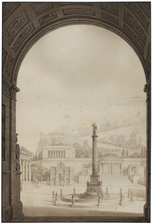 Lot 6648, Auction  108, Hetsch, Gustav Friedrich, Imaginäre Rekonstruktion des Forum Romanum