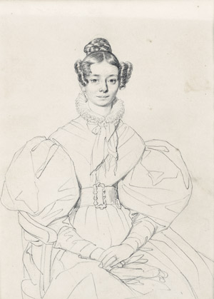Lot 6665, Auction  108, Französisch, um 1830. Porträt einer jungen Frau