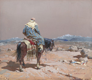 Lot 6750, Auction  108, Kolesnikov, Stephan Fedorovic, Beduine zu Pferd im Gebirge