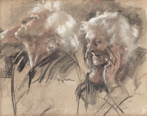 Lot 6772, Auction  108, Gröber, Hermann, Porträtstudien einer alten Frau (Die Mutter des Künstlers)