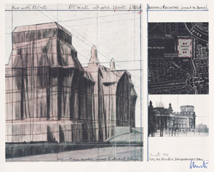 Lot 7072, Auction  108, Christo, Wrapped Reichstag (Project for Berlin)