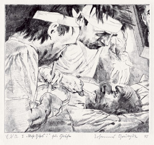 Lot 7214, Auction  108, Grützke, Johannes, Herstellung der Totenmaske Goethes mit Gips