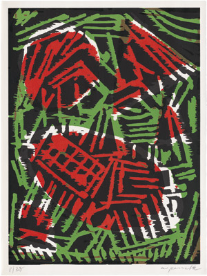 Lot 7463, Auction  108, Penck, A.R., Jäger (Motiv 4)