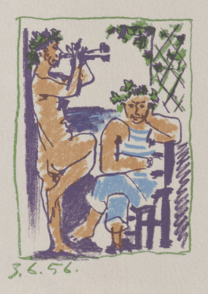 Lot 7469, Auction  108, Picasso, Pablo, Faun und Seemann. Mittelmeer