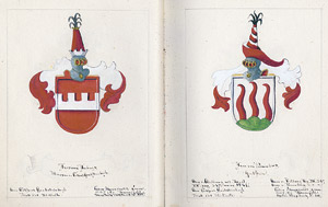 Lot 536, Auction  109, Auer, Ludwig, "Wappen-Buch einer Anzahl adeliger und bürgerlicher Geschlechter " (Handschrift)