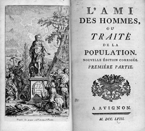 Lot 690, Auction  109, Mirabeau, V. Riquetti de, L'Ami des hommes, ou traité de la population. 