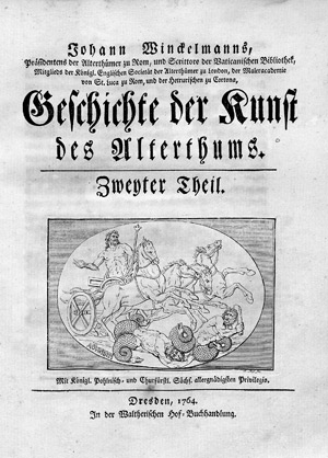 Lot 1267, Auction  109, Winckelmann, Johann Joachim, Geschichte der Kunst des Altertums
