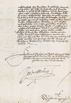 Lot 2553, Auction  109, Alba, Fernando Alv. de Toledo, Herzog von, Brief 1569 an den Bischof von Münster