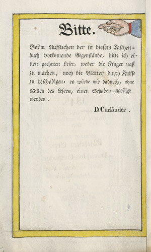 Lot 2558, Auction  109, Curländer, David Joseph, Manuskript "Taschenbuch von dem Jahre 1845"