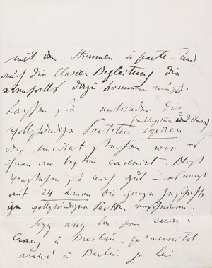 Lot 2654, Auction  109, Liszt, Franz, Brief von 1842 in bibliophiler Liszt-Biographie